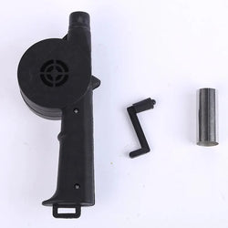Hand BBQ Air Blower — Hand Crank Fire Fan for Charcoal Grill & Outdoor Barbecue